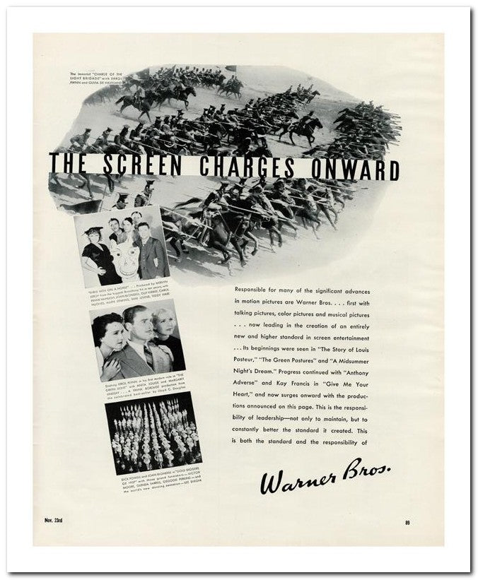 8x10 Vintage Ad 1936 The Screen Charges 02062500023