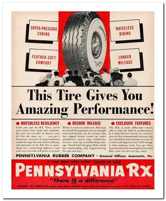 8x10 Vintage Ad 1939 Pennsylvania Rx 02062500091