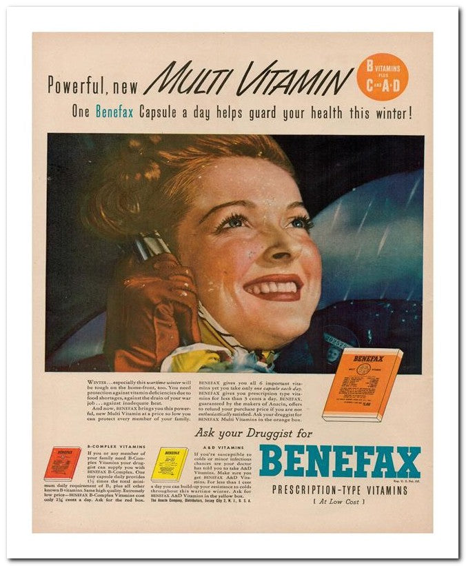 8x10 Vintage Ad 1944 Powerful New Multi 02062500121