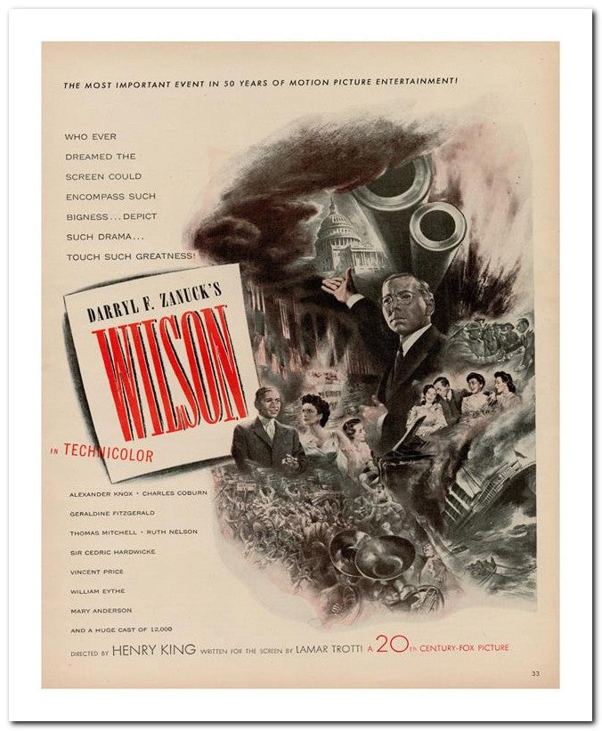 8x10 Vintage Ad 1944 Directed By Henry King Written For The Scre 02062500138