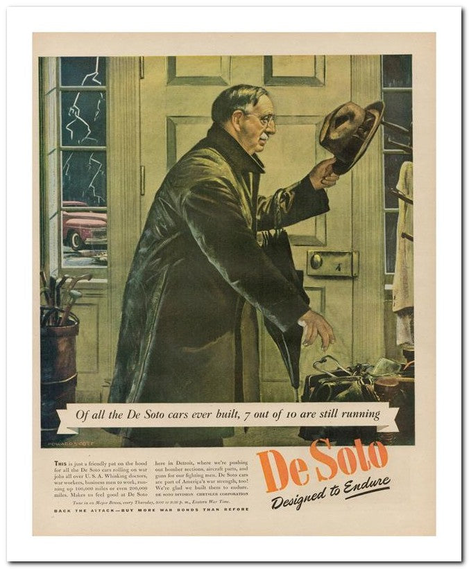 8x10 Vintage Ad 1944 Of All The De Soto Cars Ever Built 7 Out Of 02062500157