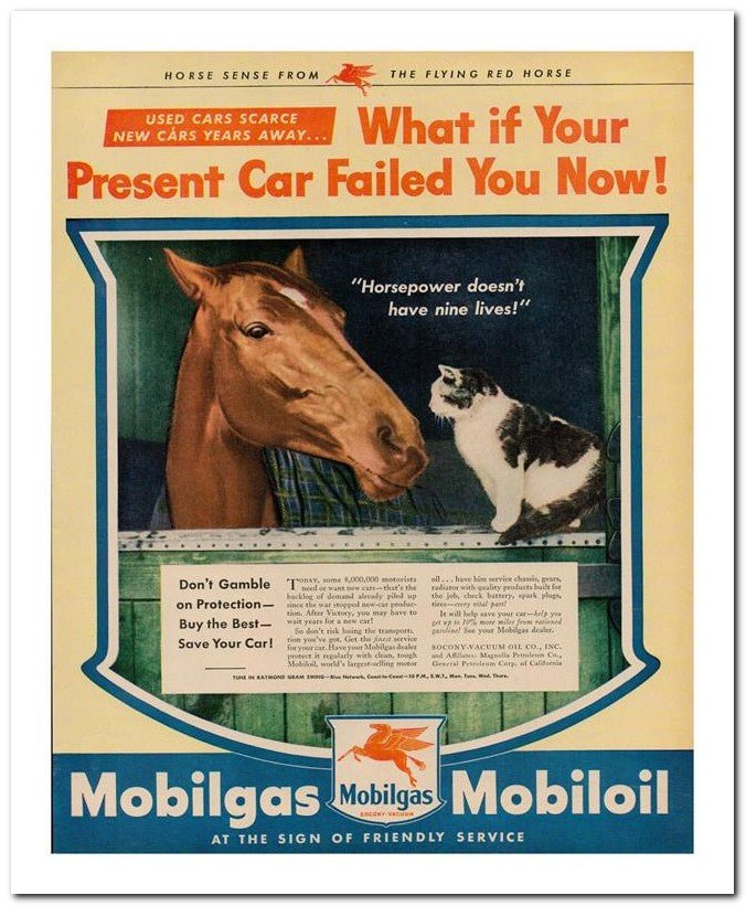 8x10 Vintage Ad 1944 Present Car Failed You Now 02062500161
