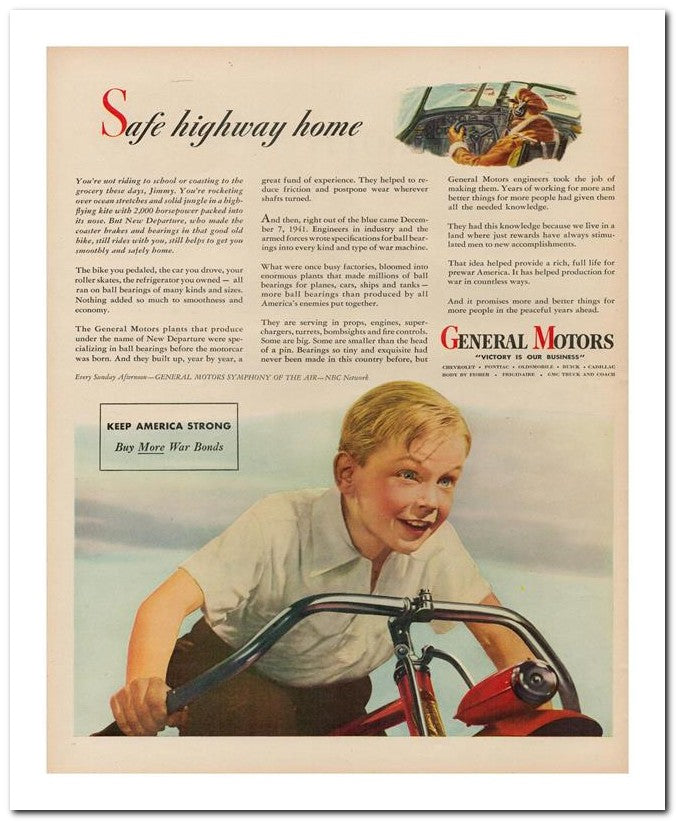 8x10 Vintage Ad 1944 Safe Highway Home 02062500175