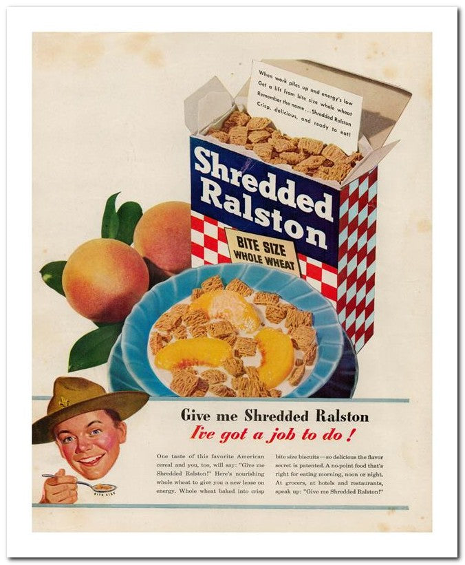8x10 Vintage Ad 1944 Shredded 02062500194