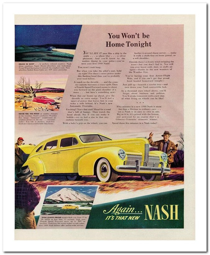 8x10 Vintage Ad 1939 Nash Again 02062500200