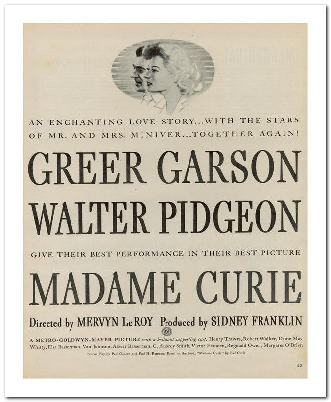 8x10 Vintage Ad 1944 Walter Pidgeon 02062500231