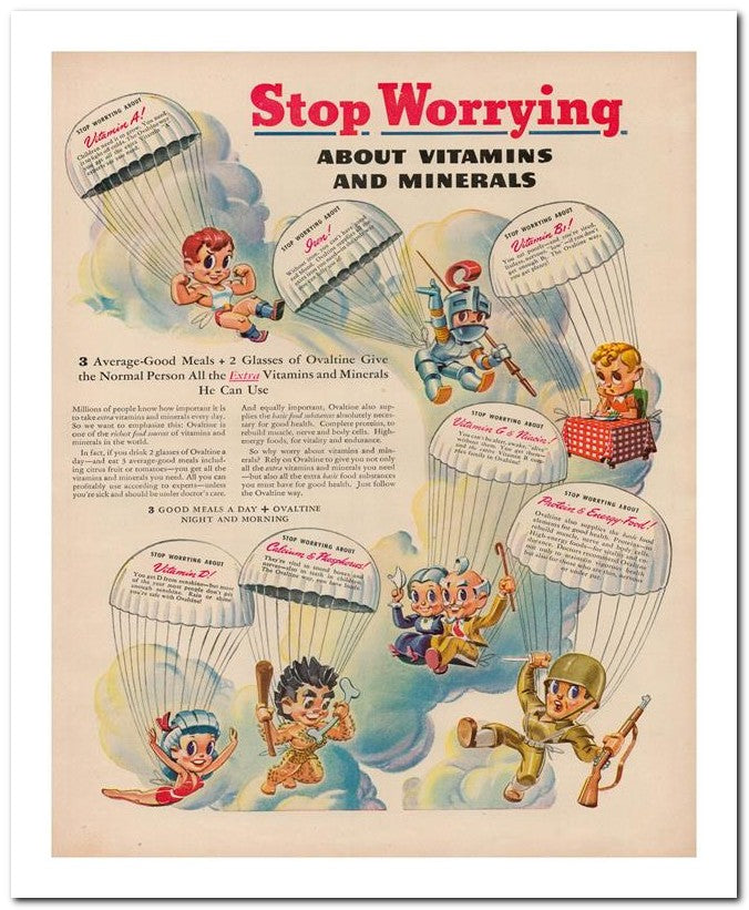 8x10 Vintage Ad 1944 Stop Worrying 02062500256