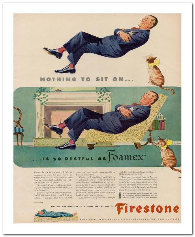 8x10 Vintage Ad 1944 Firestone 02062500272