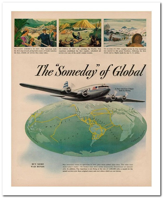 8x10 Vintage Ad 1944 The Someday Of Global 02062500278