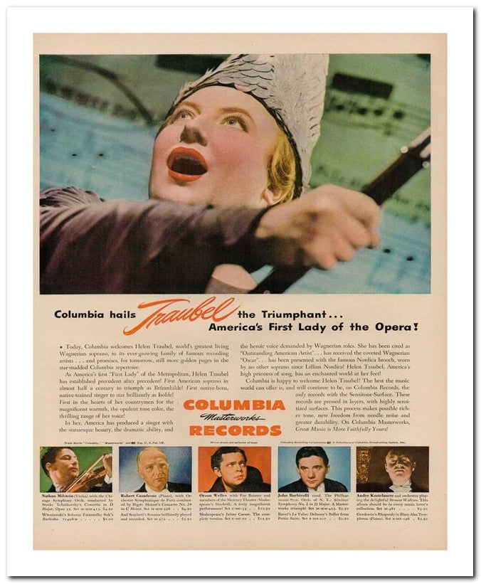 8x10 Vintage Ad 1944 13 Traubel 02062500283