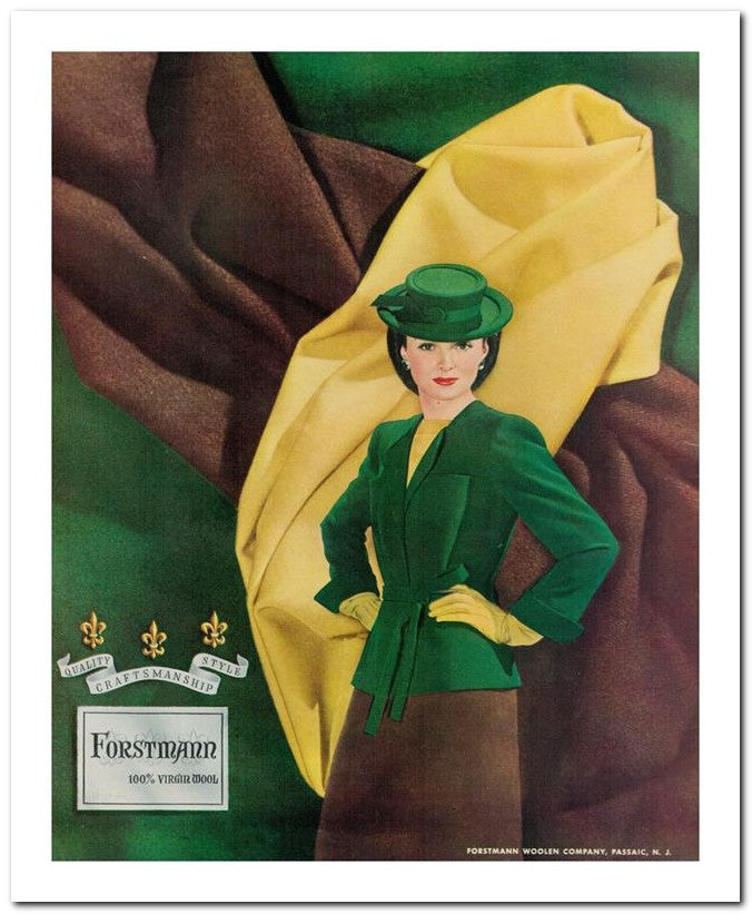 8x10 Vintage Ad 1944 Forstmann 02062500284