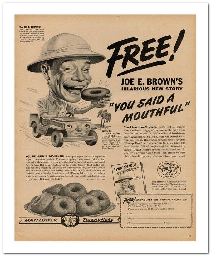 8x10 Vintage Ad 1944 Free 02062500331