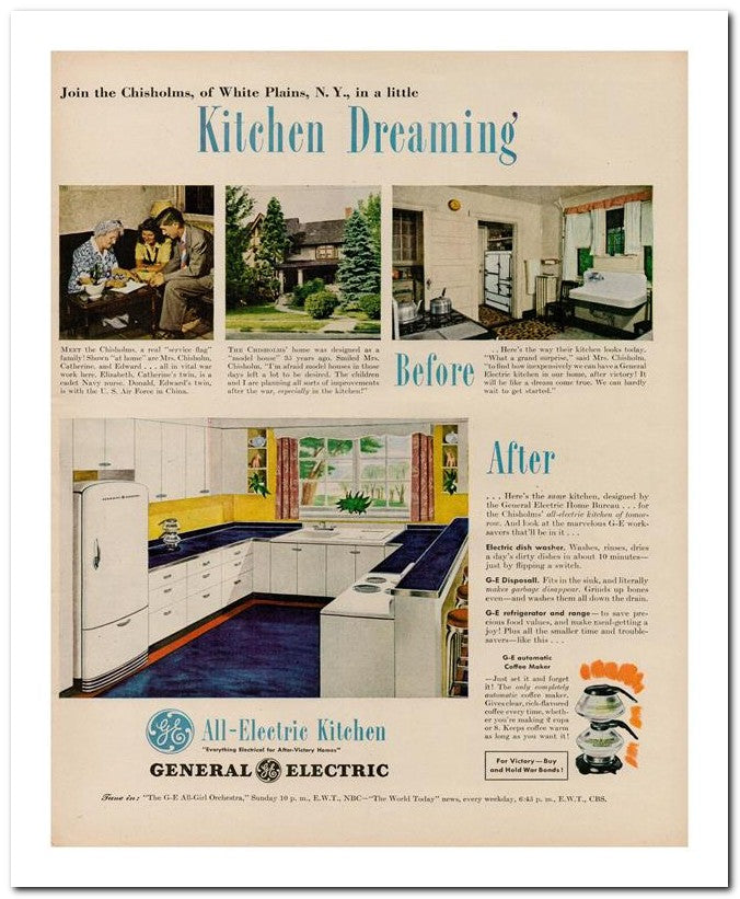 8x10 Vintage Ad 1944 Kitchen Dreaming 02062500363