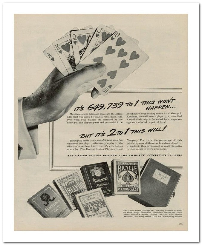 8x10 Vintage Ad 1944 649 739 02062500399