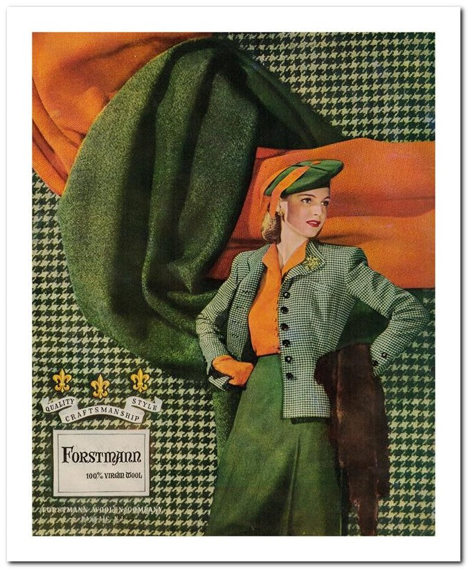 8x10 Vintage Ad 1944 Forstmann 02062500426