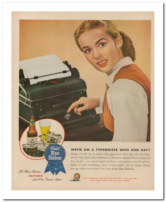 8x10 Vintage Ad 1945 Fine Brews To Insure Depth Of Flavor Even G 02062500521