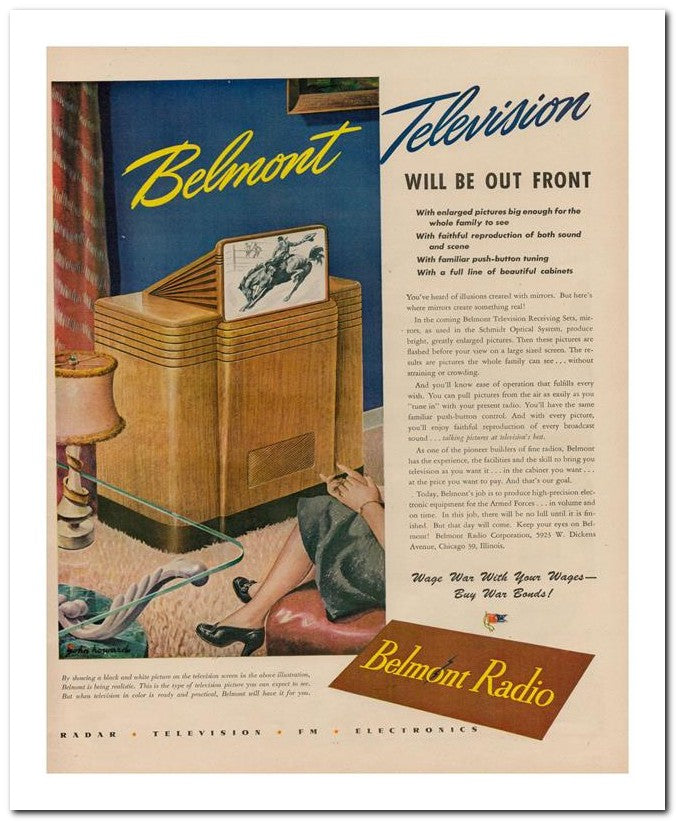 8x10 Vintage Ad 1945 Belmont 02062500522