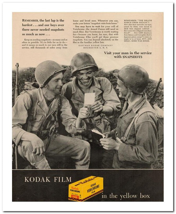 8x10 Vintage Ad 1945 In The Yellow Box 02062500611