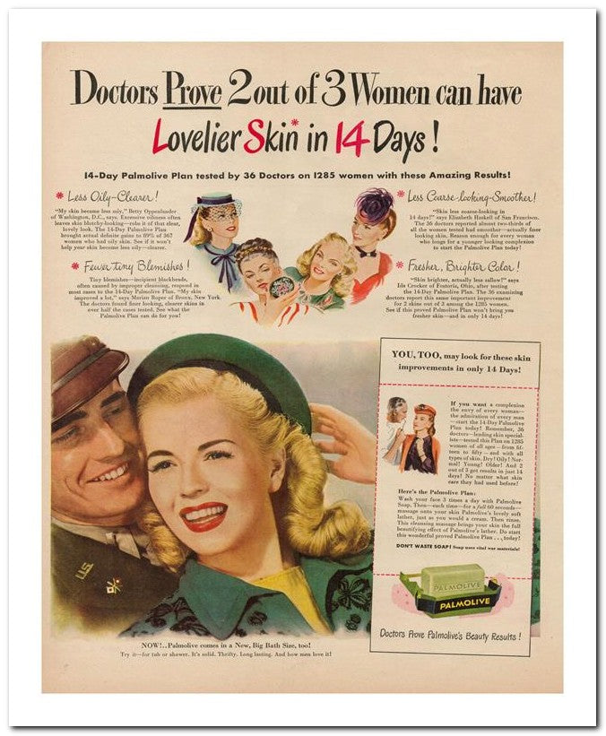 8x10 Vintage Ad 1945 Doctors Prove 2 Out Of 3 Women Can Have 02062500613