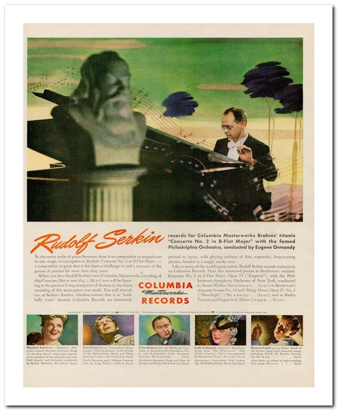 8x10 Vintage Ad 1945 Ing To The Greatest Living Interpreter Of B 02062500639