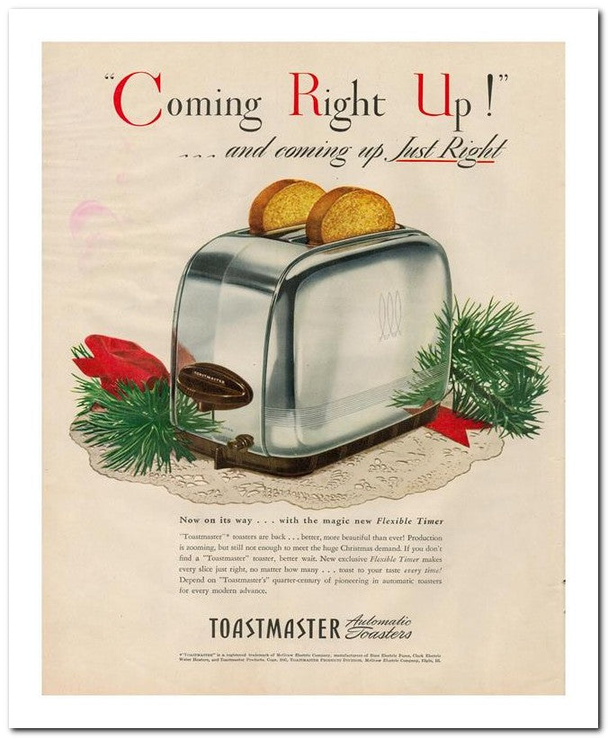 8x10 Vintage Ad 1945 Coming Right Up 02062500659