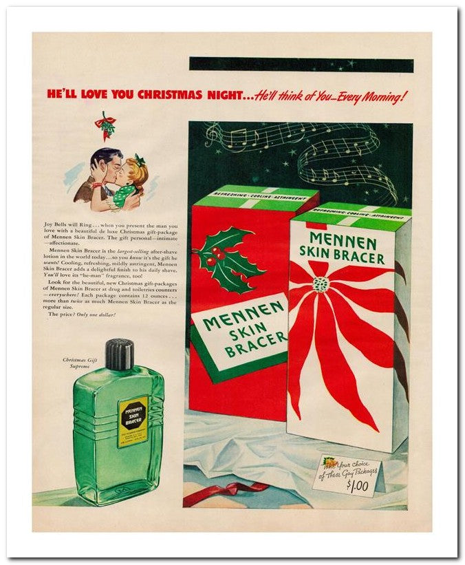 8x10 Vintage Ad 1945 He Ll Love You Christmas Night He Ll Think 02062500680