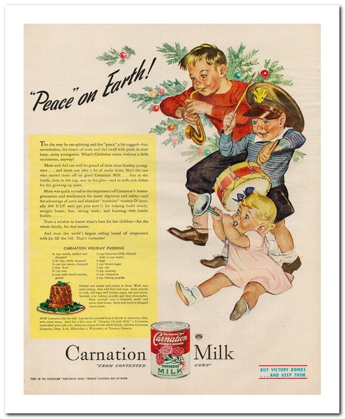 8x10 Vintage Ad 1945 Carnation 02062500686