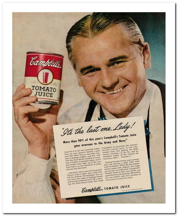 8x10 Vintage Ad 1945 Campbells 02062500696