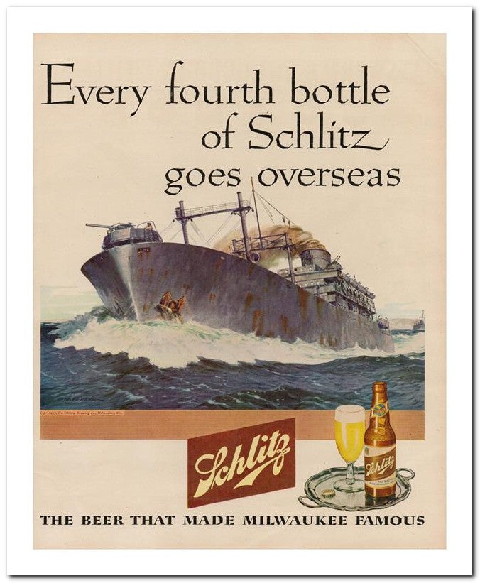 8x10 Vintage Ad 1945 Every Fourth Bottle 02062500757