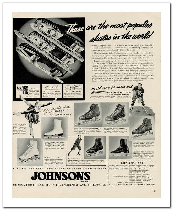 8x10 Vintage Ad 1939 Johnsons 02062500772
