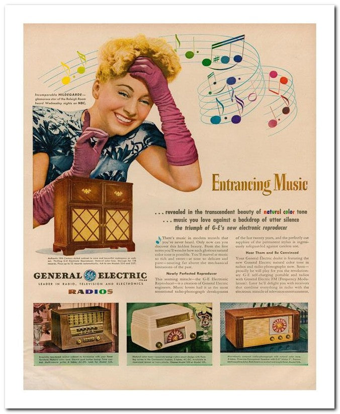 8x10 Vintage Ad 1946 Entrancing Music 02062500802
