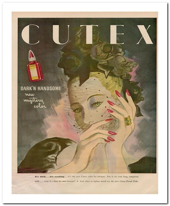 8x10 Vintage Ad 1946 Cutex 02062500817