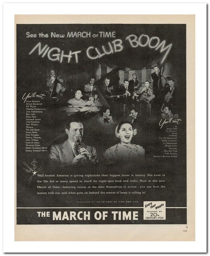 8x10 Vintage Ad 1946 Night 02062500828
