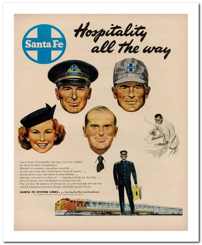 8x10 Vintage Ad 1949 Hospitality 02062501082