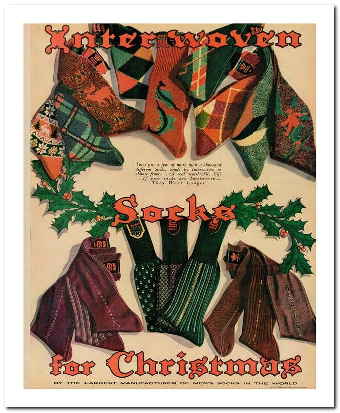8x10 Vintage Ad 1939 Interwoven 02062501124