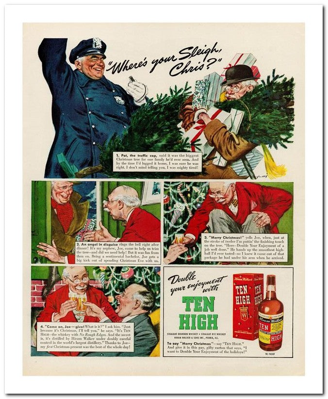 8x10 Vintage Ad 1939 Ten High 02062501157
