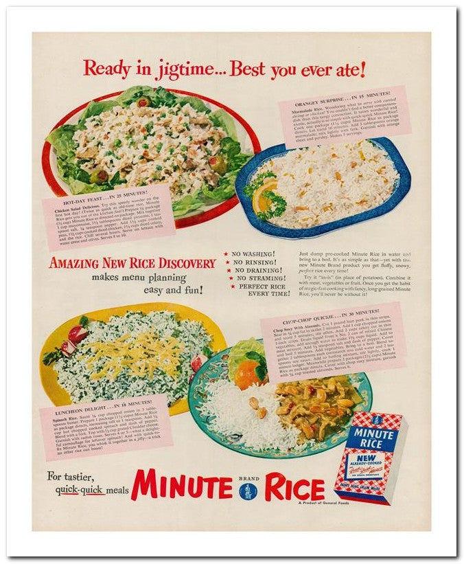 8x10 Vintage Ad 1950 Read Y In Jigtime Best You Ever Ate 02062501180