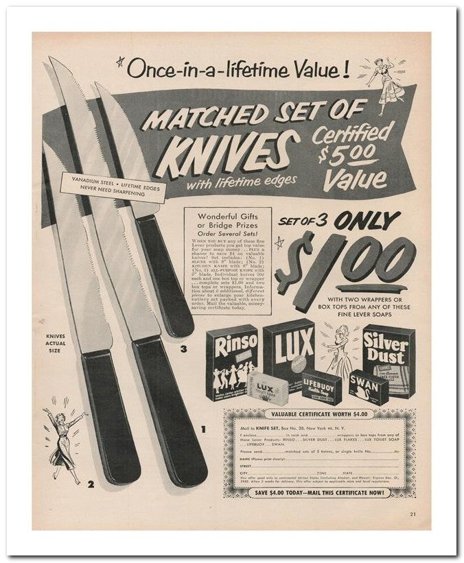 8x10 Vintage Ad 1950 100 02062501255