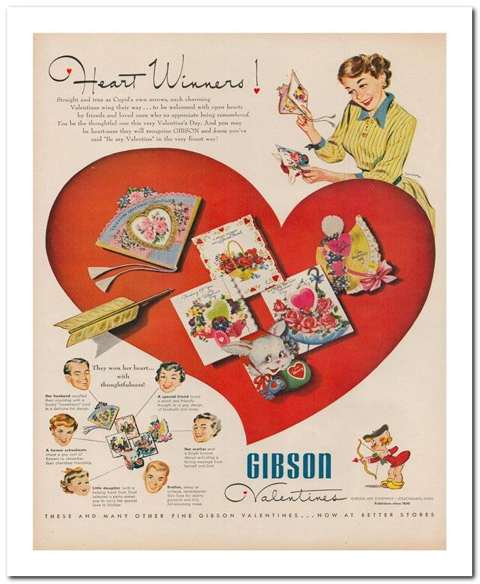 8x10 Vintage Ad 1951 Heart Winners 02062501429