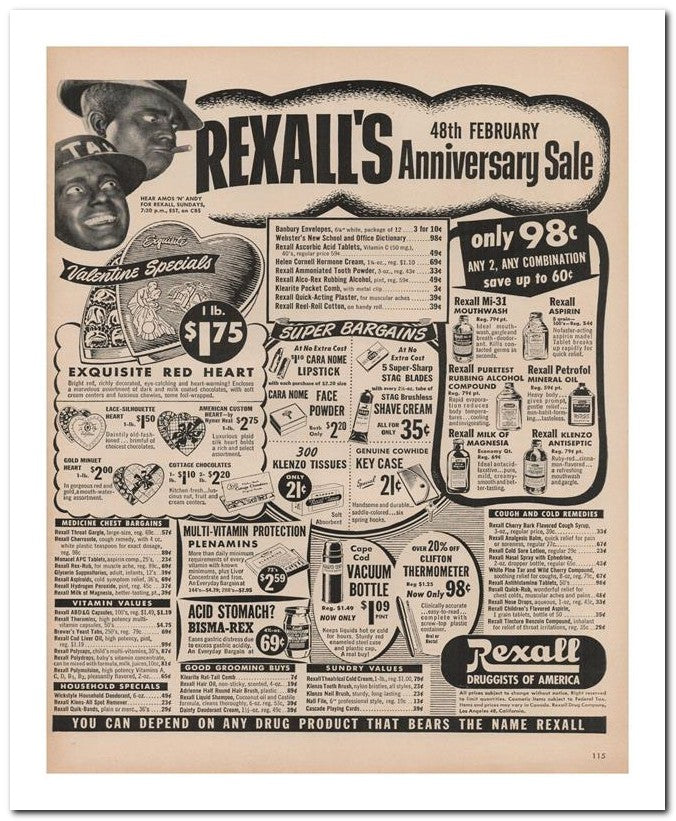 8x10 Vintage Ad 1951 Anniversary Sale 02062501435