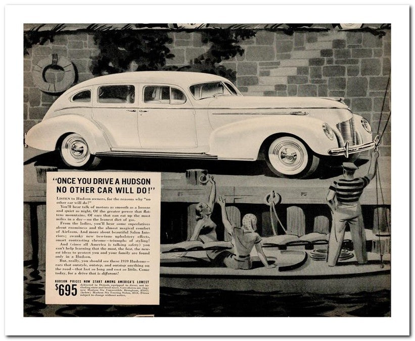 8x10 Vintage Ad 1939 No Other Car Will Do 02062501476