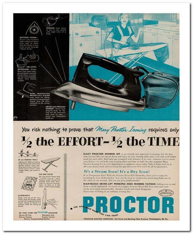 8x10 Vintage Ad 1951 The Effort The Time 02062501559