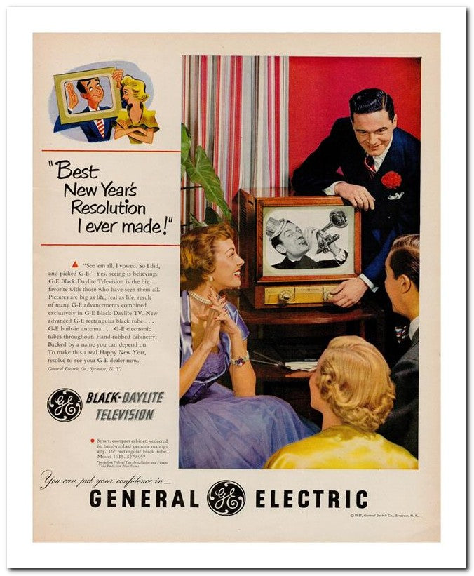 8x10 Vintage Ad 1951 Generale Electric 02062501593