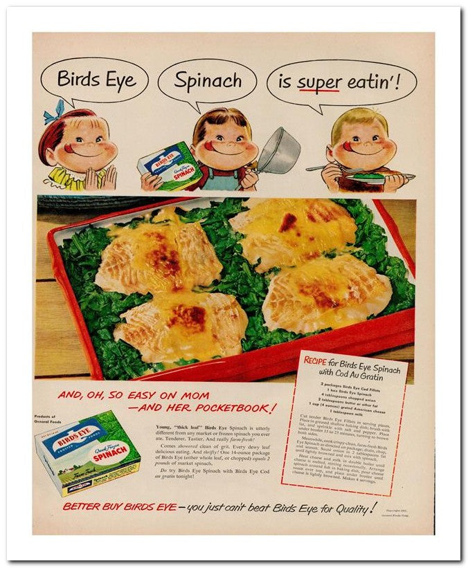 8x10 Vintage Ad 1951 Better Buy Birds Eye You Just Can't Beat Bi 02062501610