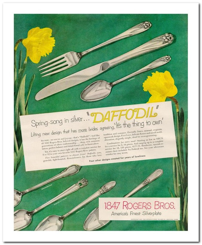 8x10 Vintage Ad 1951 Daffodil 02062501613