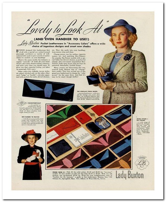 8x10 Vintage Ad 1939 Lovely To Look 02062501762