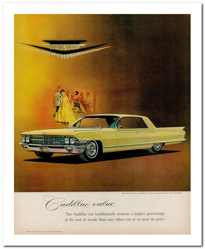 8x10 Vintage Ad 1962 Cad Illac Value 02062501794