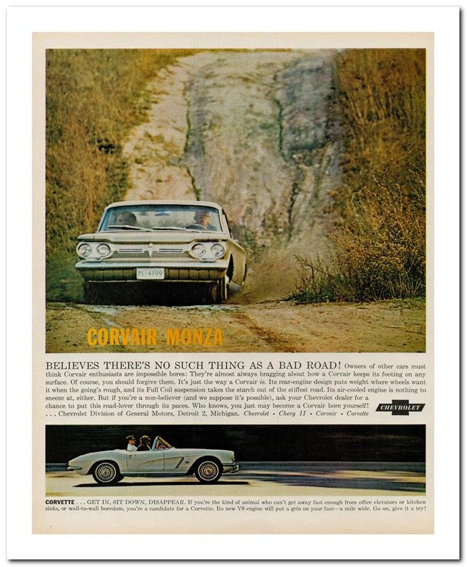 8x10 Vintage Ad 1962 Believes There's No Such Thing As A Bad Ro 02062501825