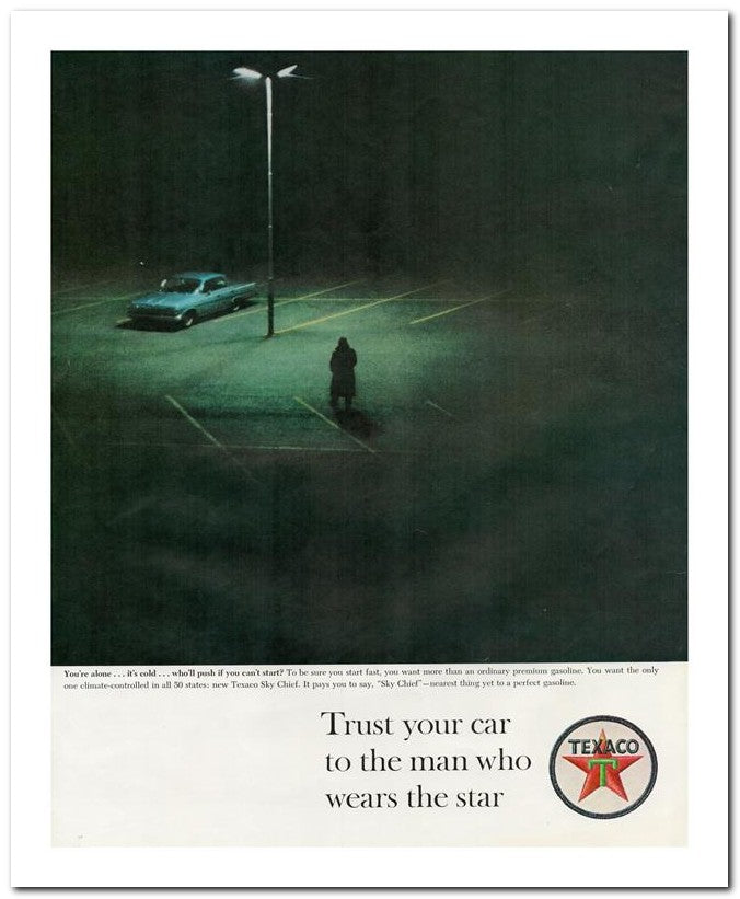 8x10 Vintage Ad 1963 You Re Alone It's Cold Who Ll Push If You C 02062501835