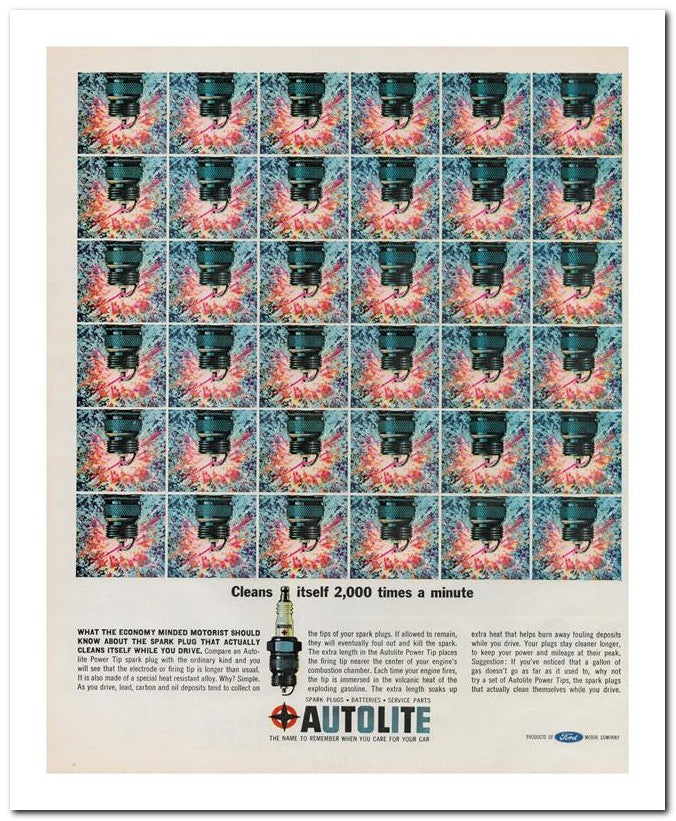 8x10 Vintage Ad 1963 Autolite 02062501840